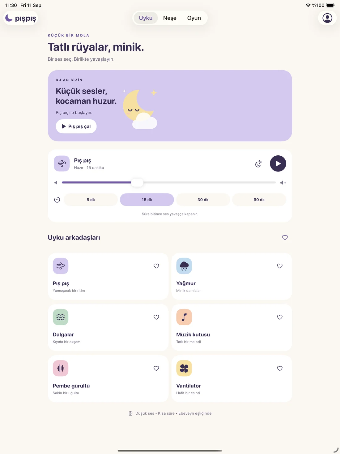 PışPış — Tablet ekranı 01